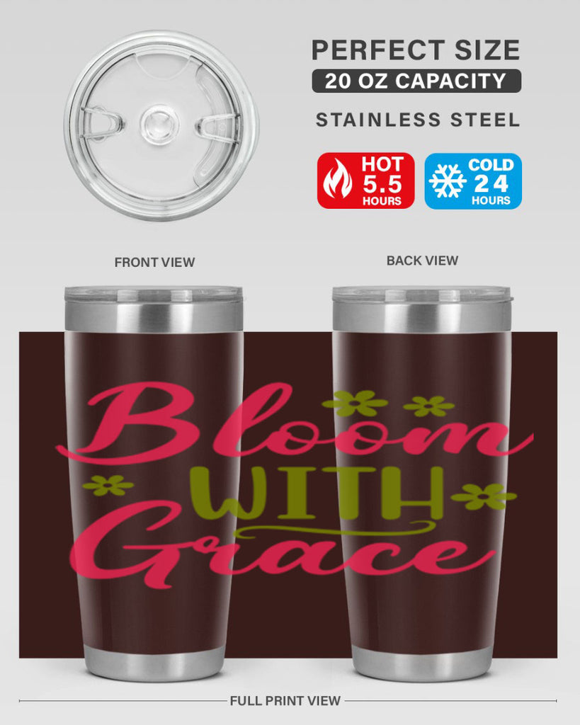 Bloom With Grace 80#- spring- Tumbler