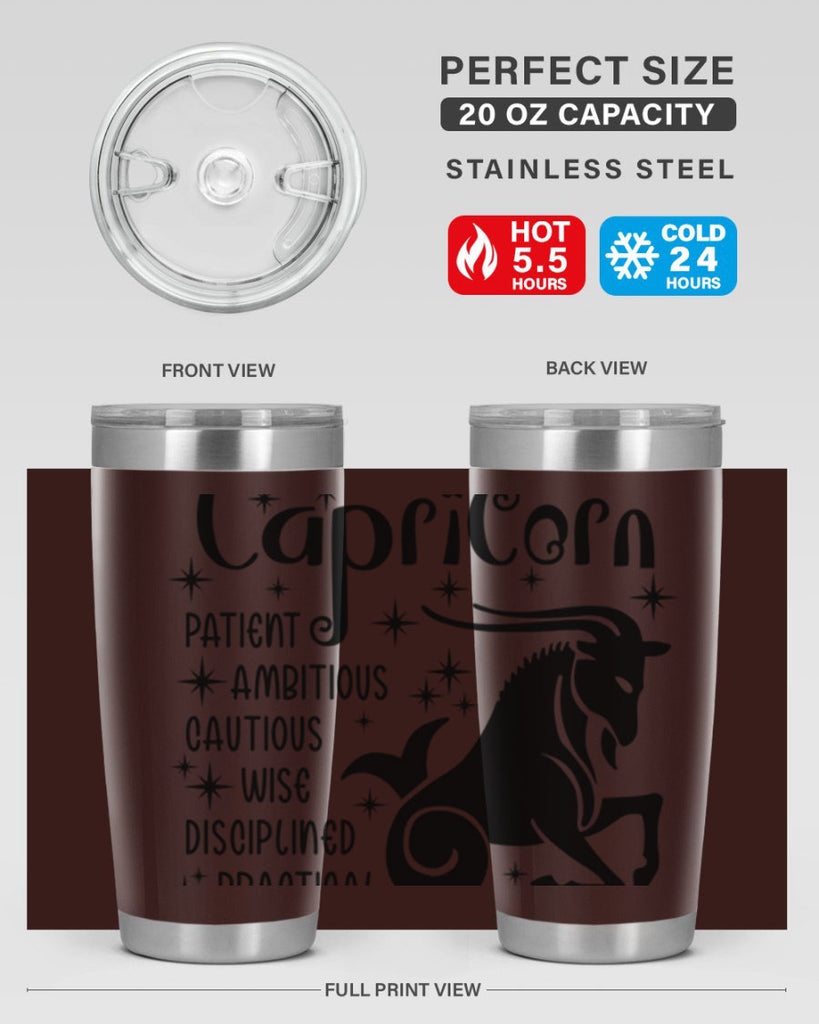 Capricorn 182#- zodiac- Tumbler