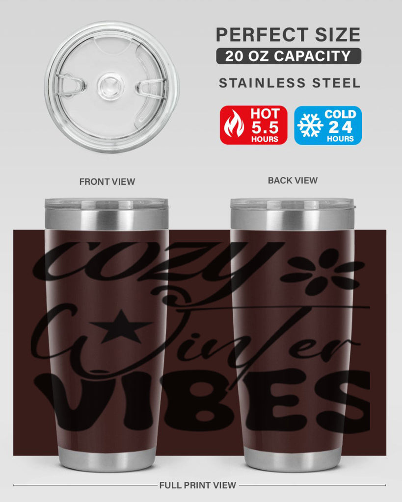 Cozy winter vibes 79#- winter- Tumbler
