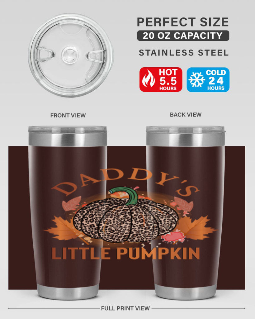 Daddys Little Pumpkin 67#- fall- Tumbler