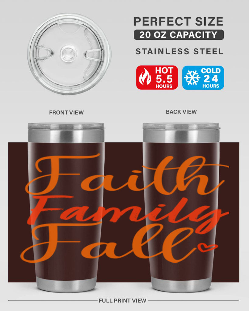 Faith Family Fall Design 81#- fall- Tumbler