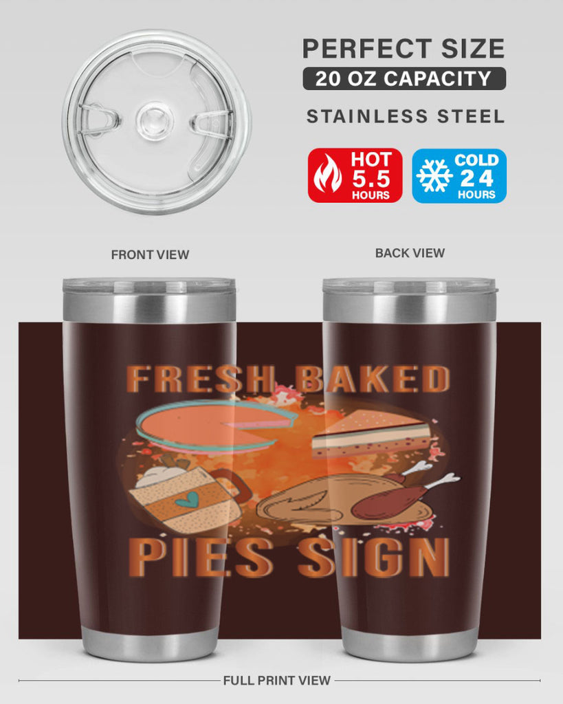 Fresh Baked Pies Sign 187#- fall- Tumbler