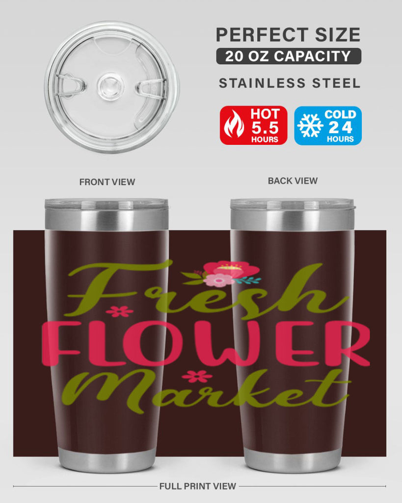 Fresh Flower Market 144#- spring- Tumbler