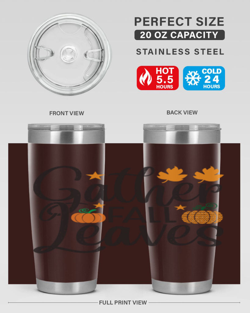Gatherfallleaves 189#- fall- Tumbler