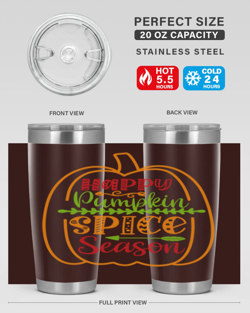 Happy Pumpkin Spice Season 243#- fall- Tumbler