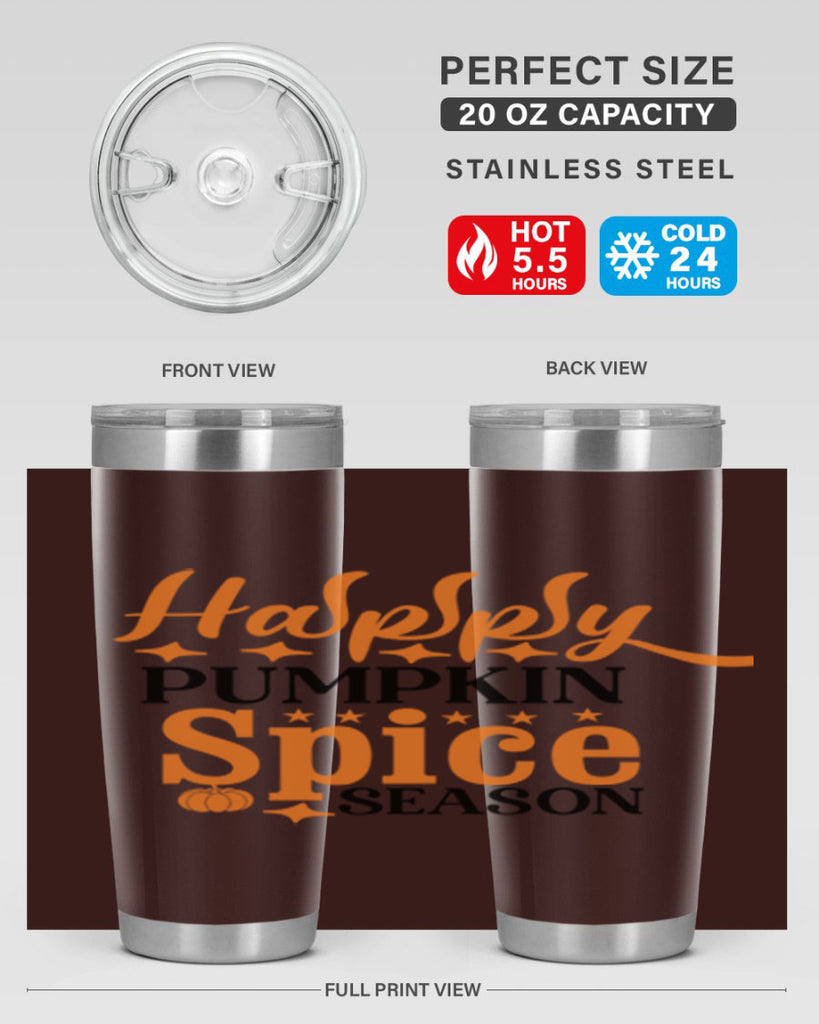 Happy Pumpkin Spice Season 245#- fall- Tumbler