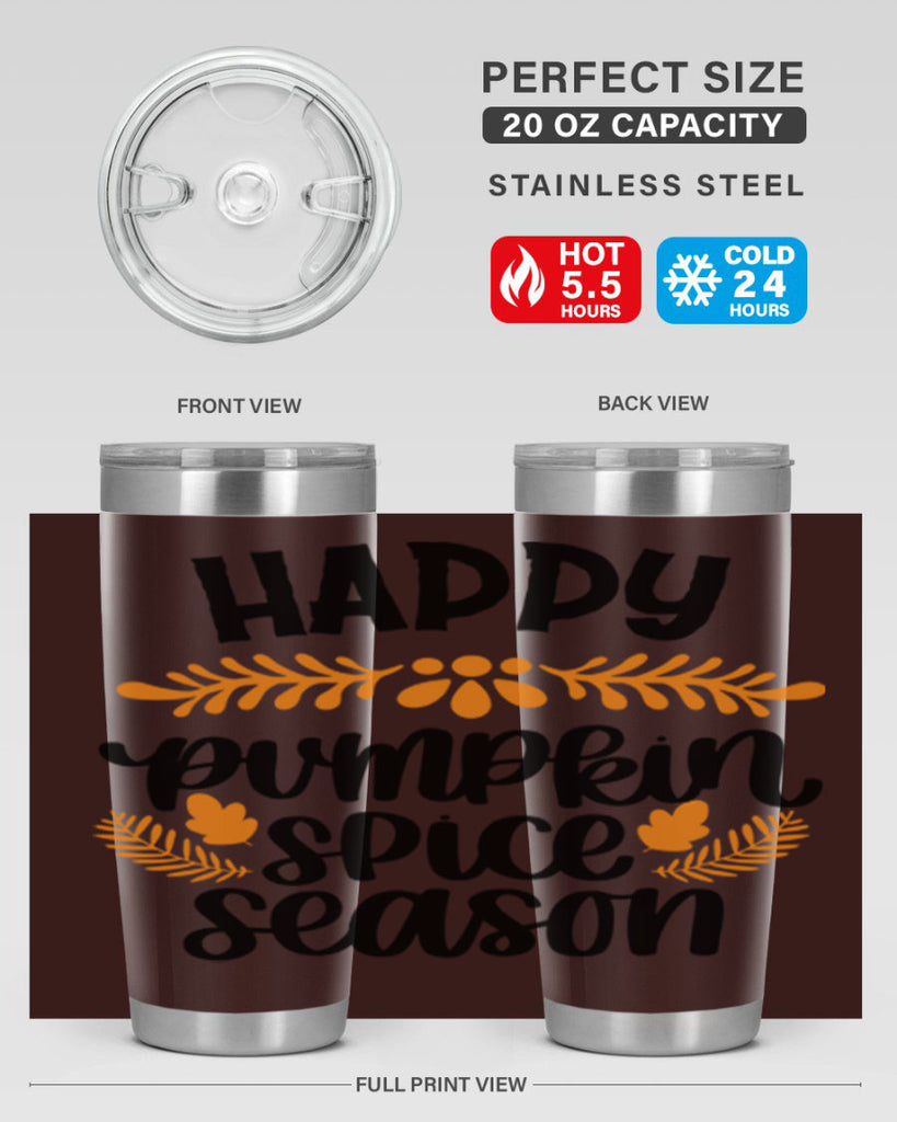 Happy Pumpkin Spice Season 492#- fall- Tumbler
