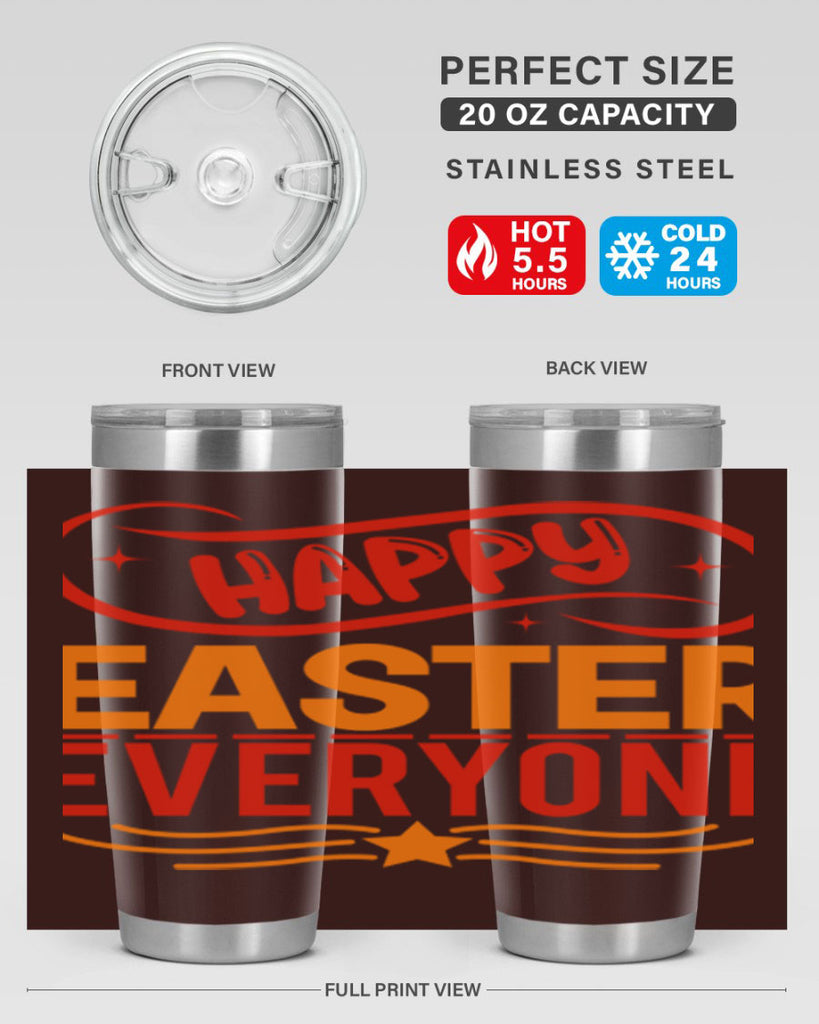 Happy easter everyone 155#- spring- Tumbler