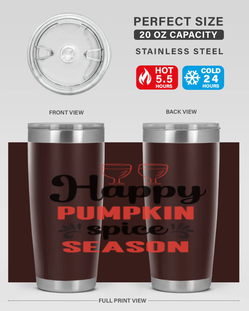 Happy pumpkin spice season 244#- fall- Tumbler