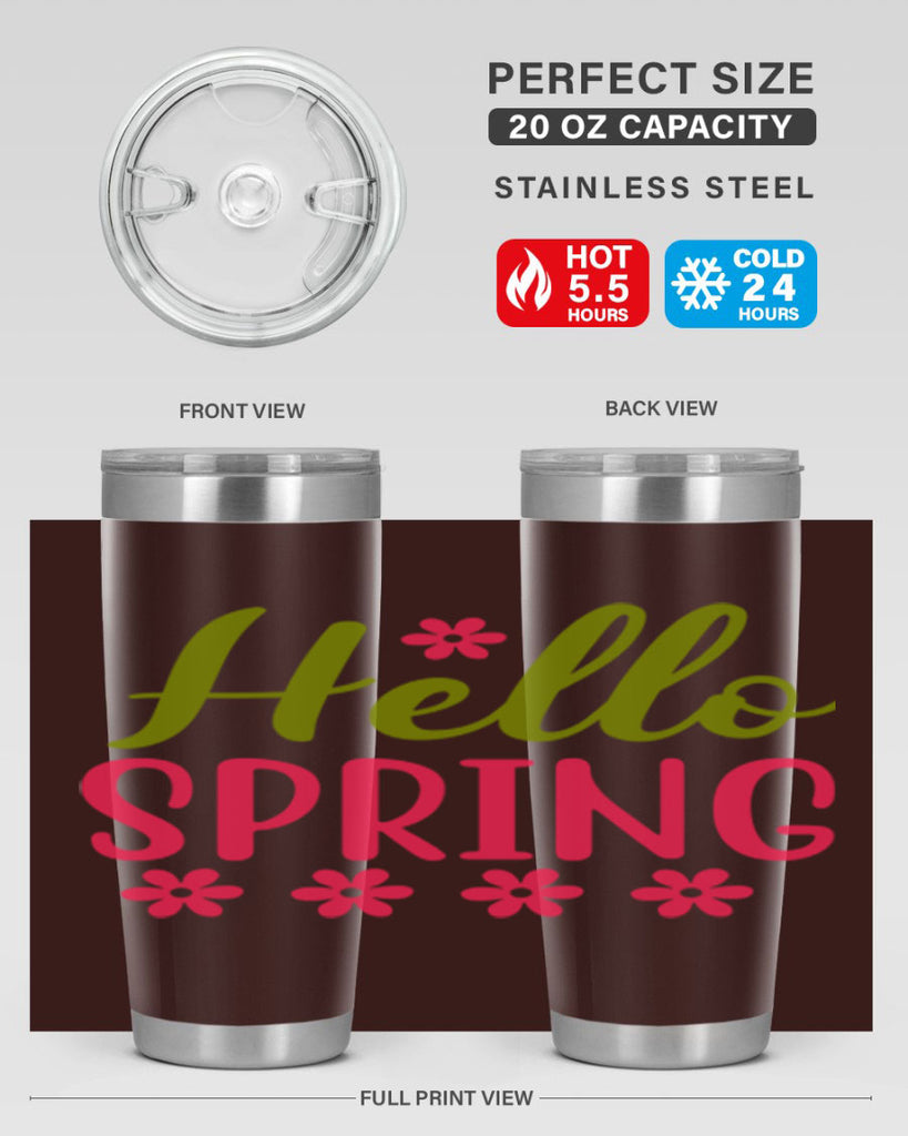 Hello Spring 213#- spring- Tumbler