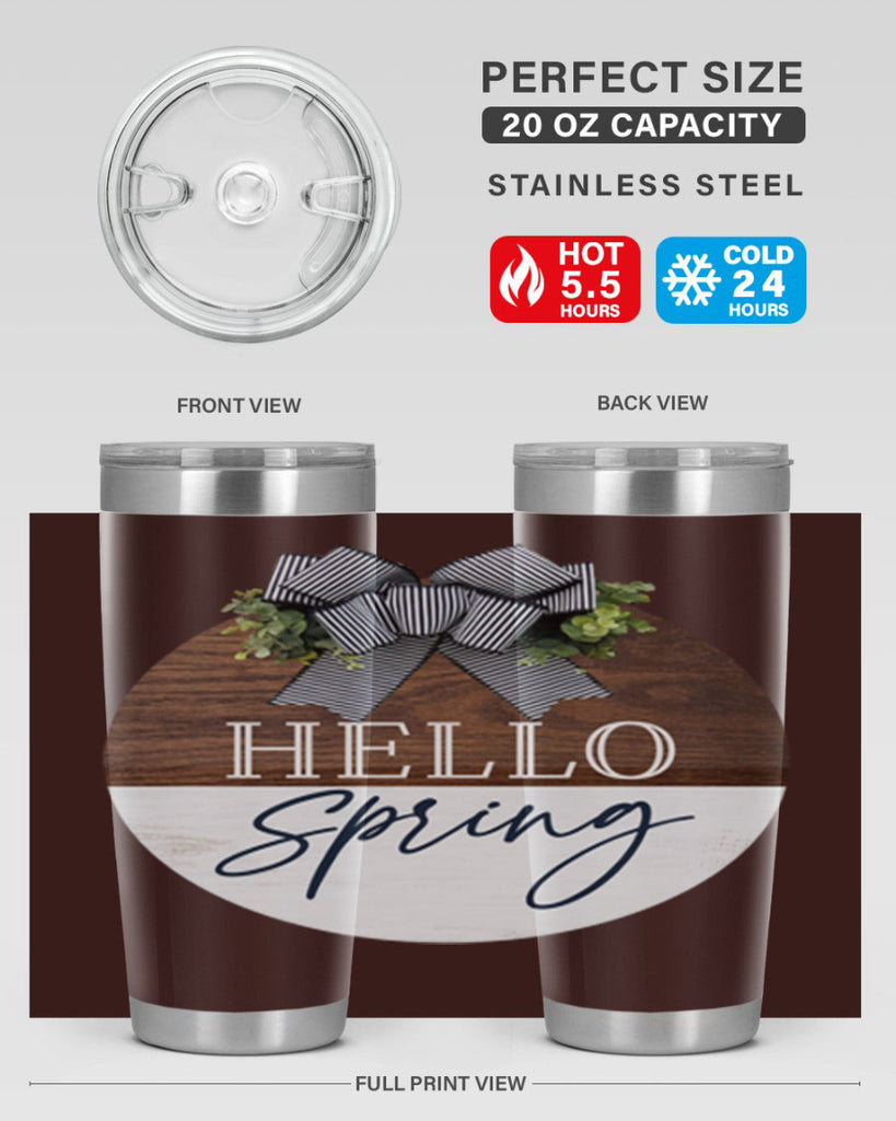 Hello Spring basic Mockup187#- spring- Tumbler