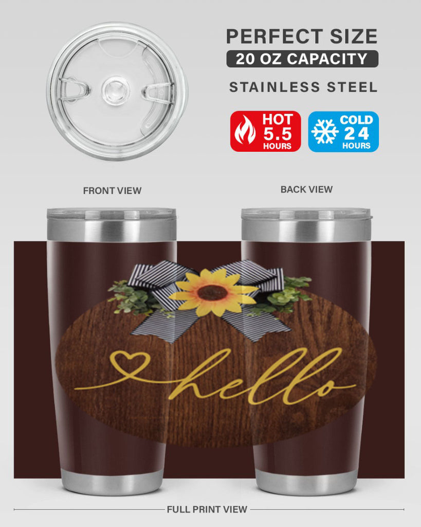 Hello heart Mockup182#- spring- Tumbler