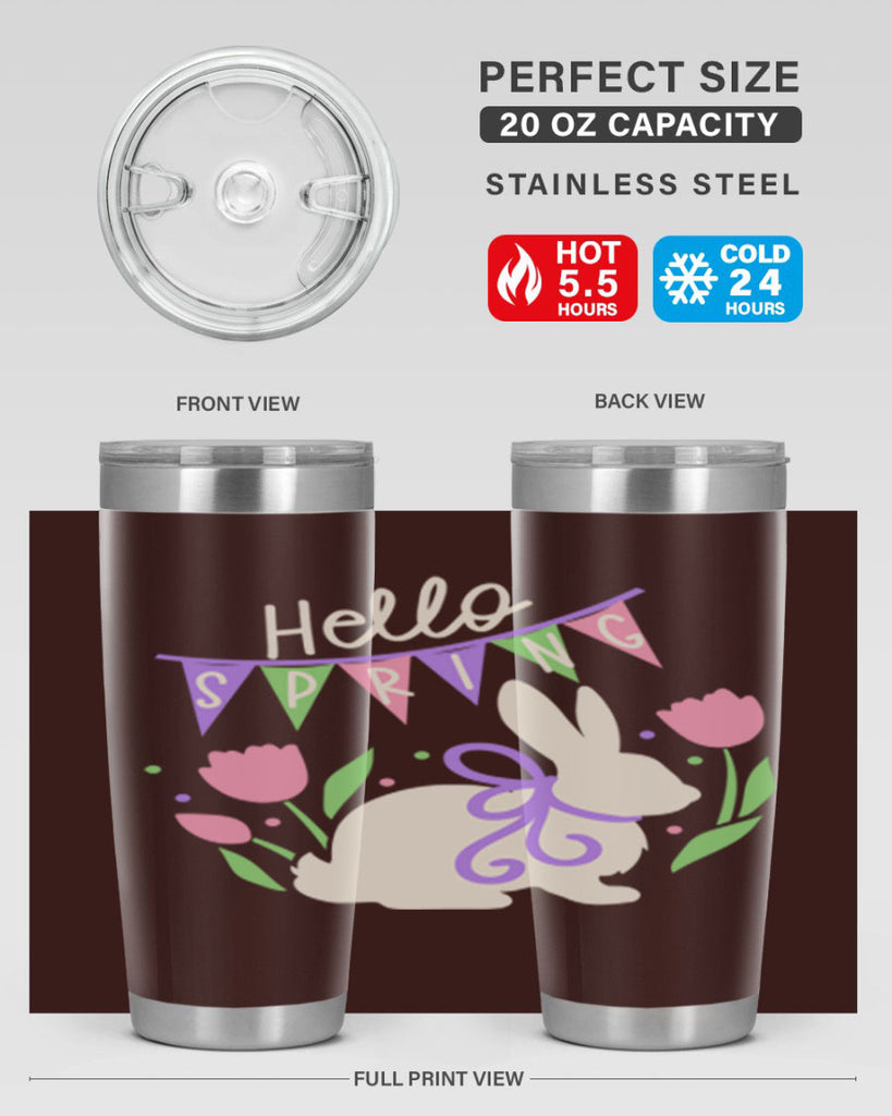 Hello spring bunny193#- spring- Tumbler