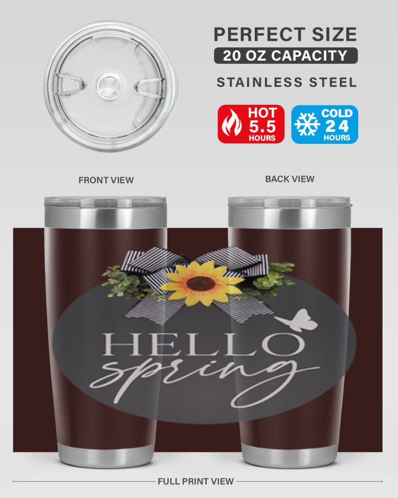 Hello spring butterfly Mockup194#- spring- Tumbler