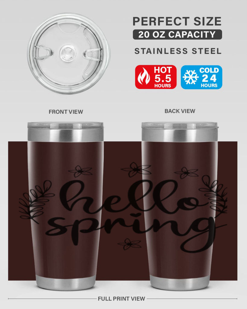 Hello spring design  221#- spring- Tumbler