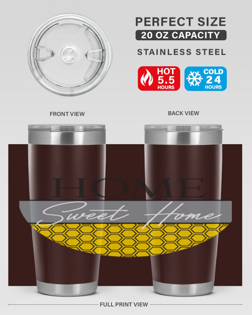Home Sweet Home Hive lines246#- spring- Tumbler