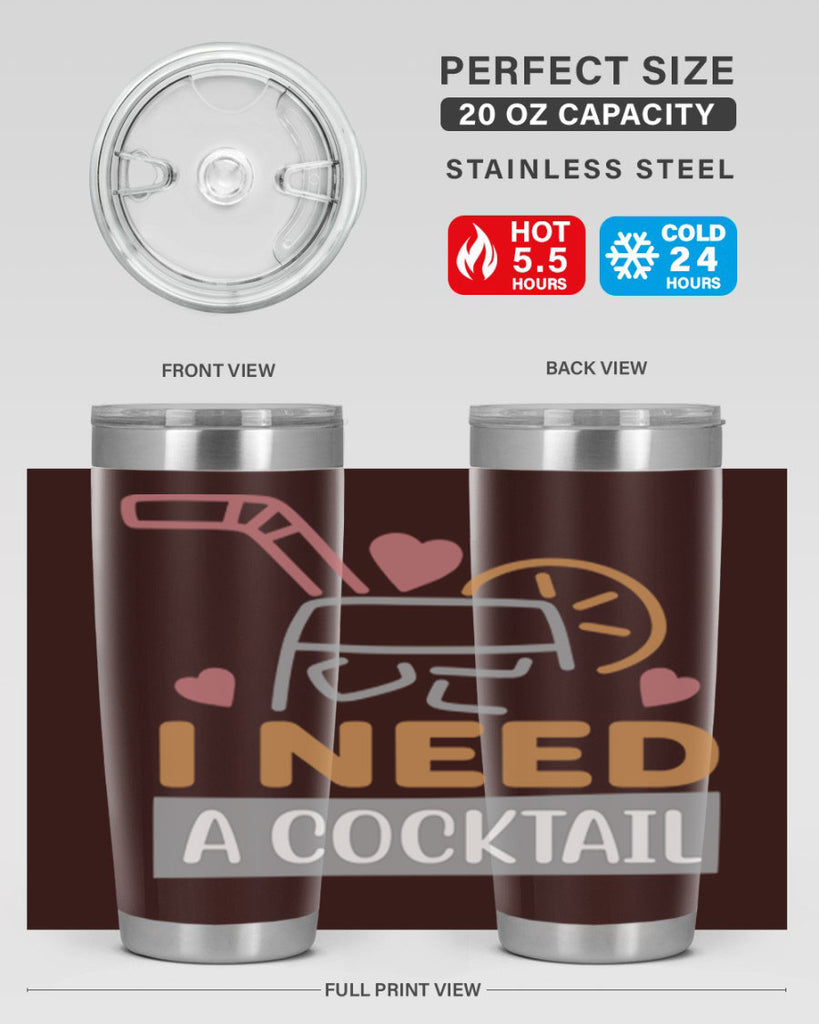 I Need A Cocktail 107#- fashion- Cotton Tank