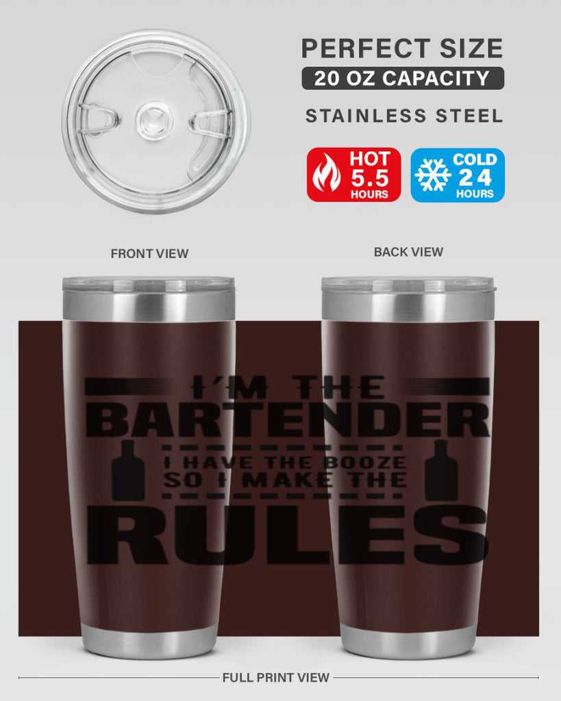 I am the Bartender Style 2#- bartender- tumbler
