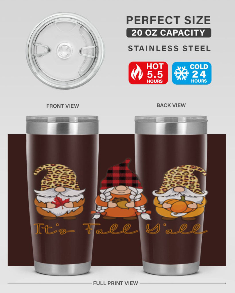 It s Fall Y all Gnome 362#- fall- Tumbler