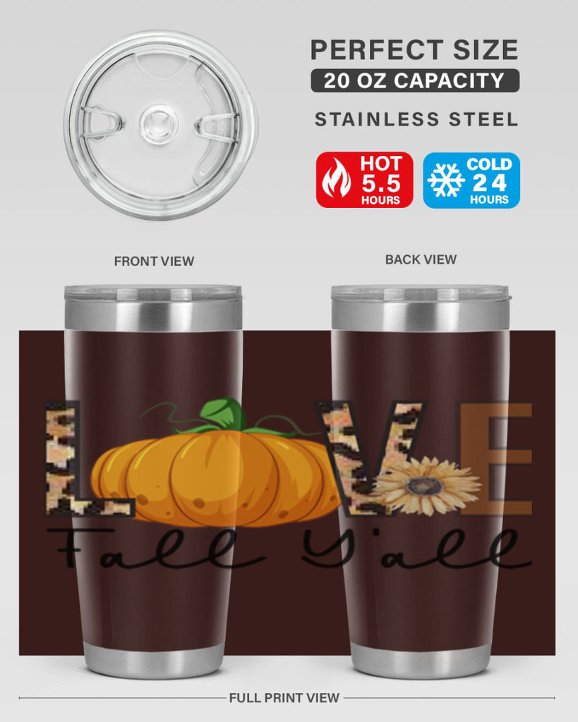 Love FALL YAll 410#- fall- Tumbler
