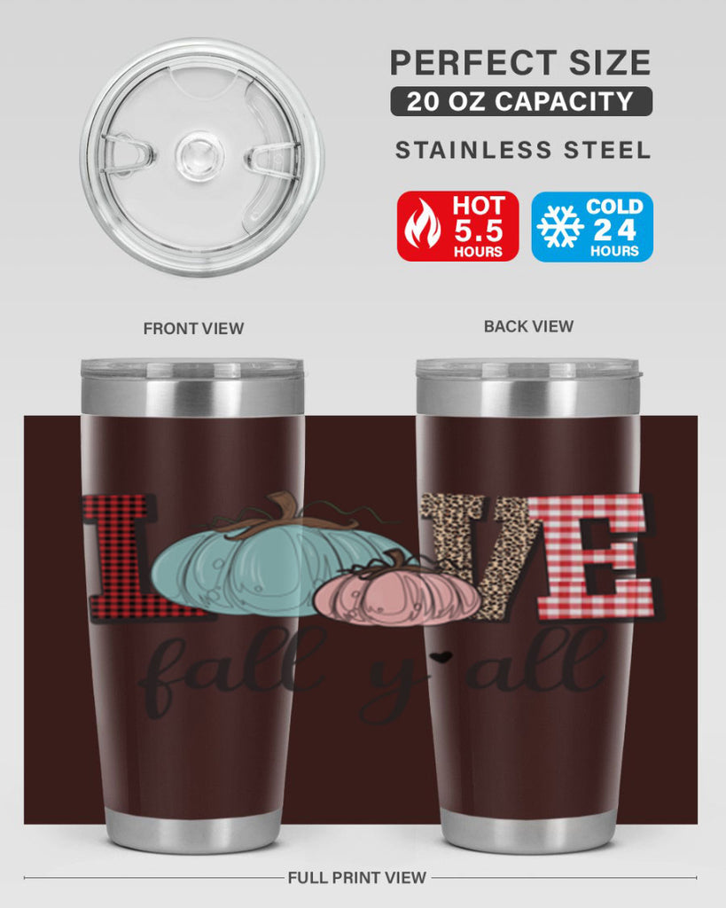 Love Fall Yall 409#- fall- Tumbler