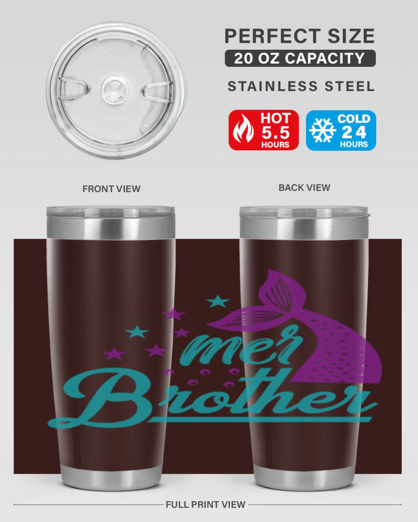 Mer Brother 323#- mermaid- Tumbler