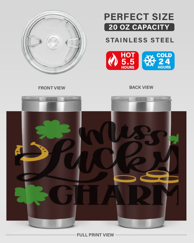 Miss Lucky Charm Style 47#- St Patricks Day- Tumbler