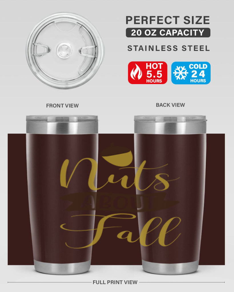 Nuts About Fall 442#- fall- Tumbler