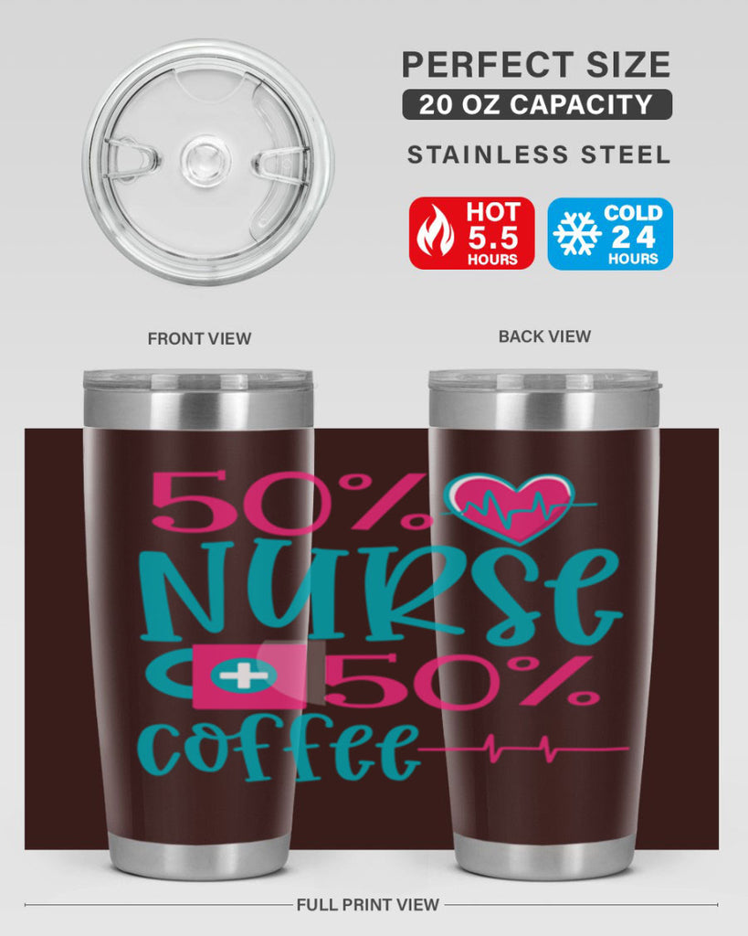 Percent Nurse Percent Coffee Style Style 60#- nurse- tumbler