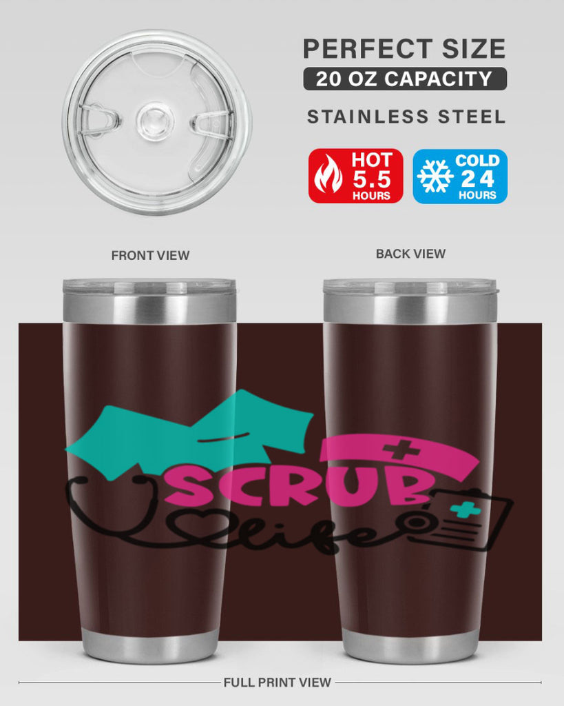 Scrub Life Style Style 47#- nurse- tumbler