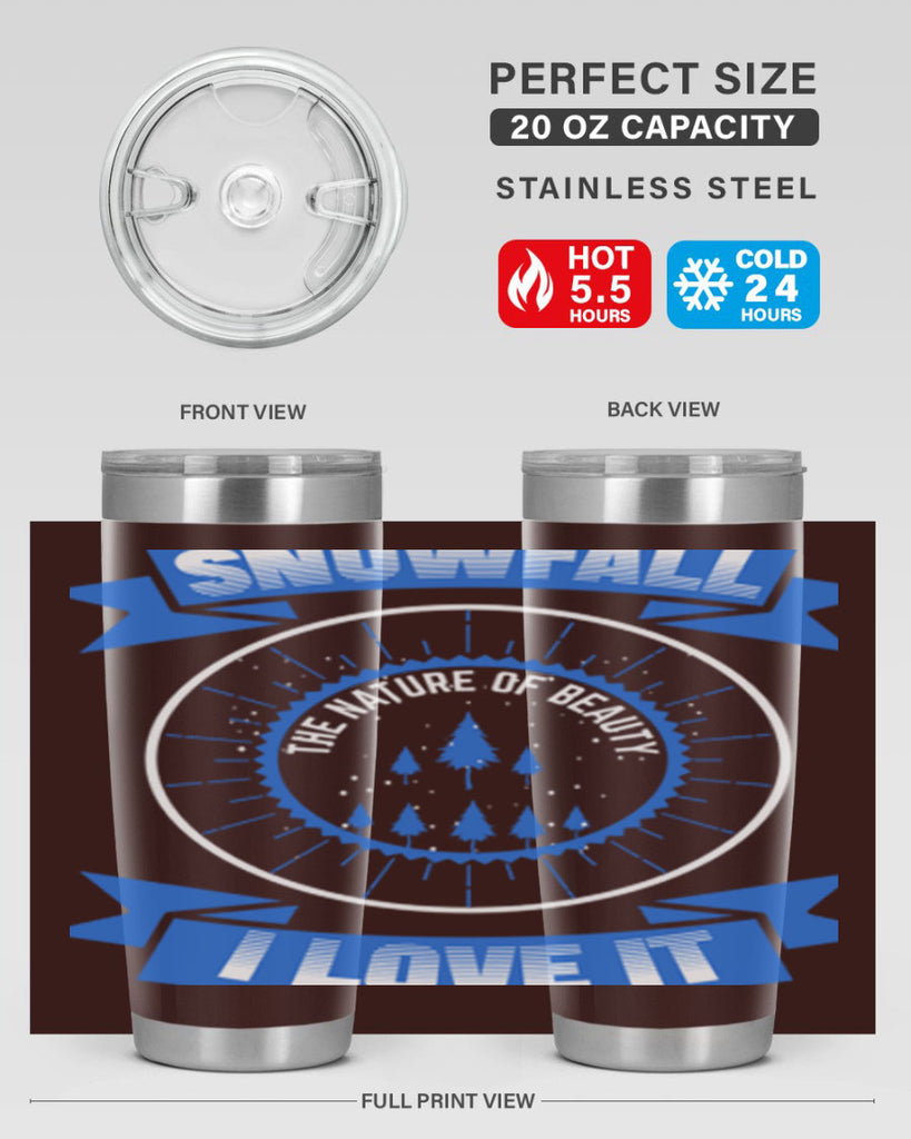 Snowfall Winter 373#- winter- Tumbler