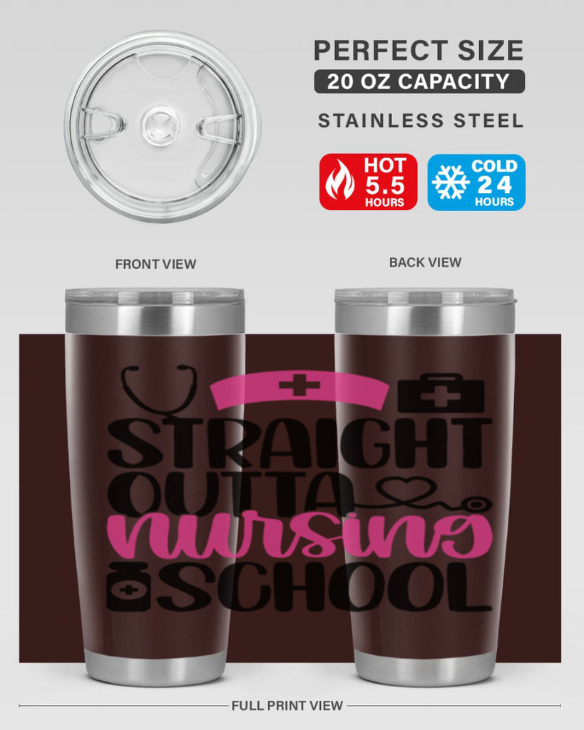 Straight Outta Nursing Style Style 26#- nurse- tumbler
