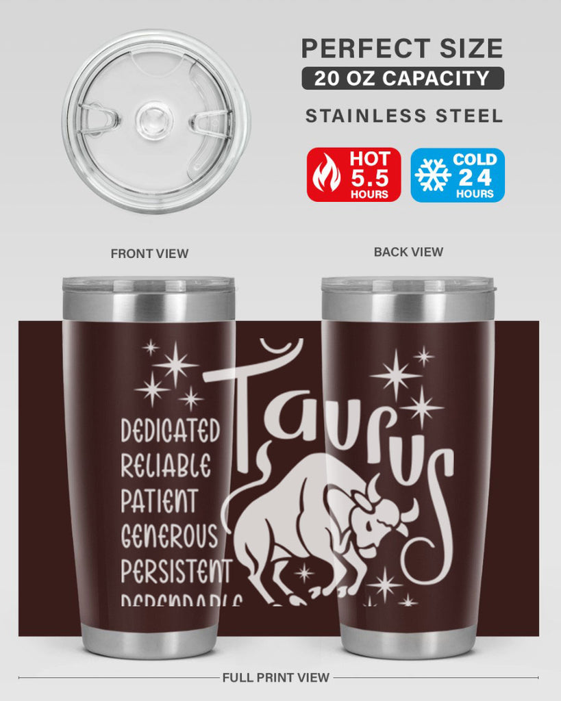 Taurus 491#- zodiac- Tumbler