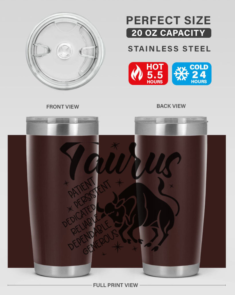 Taurus 492#- zodiac- Tumbler