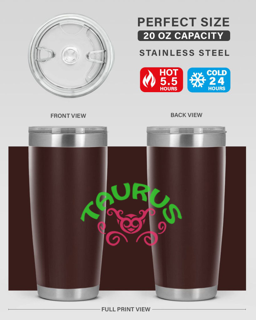 Taurus 493#- zodiac- Tumbler