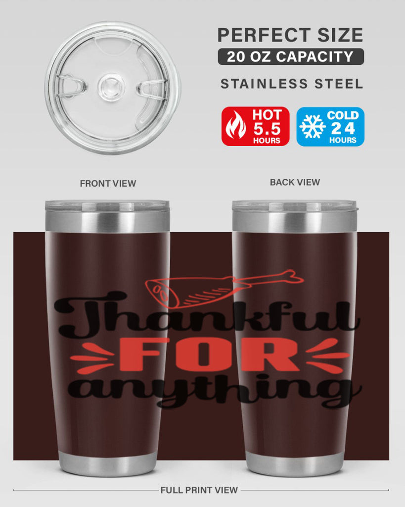 Thankful for anything 598#- fall- Tumbler
