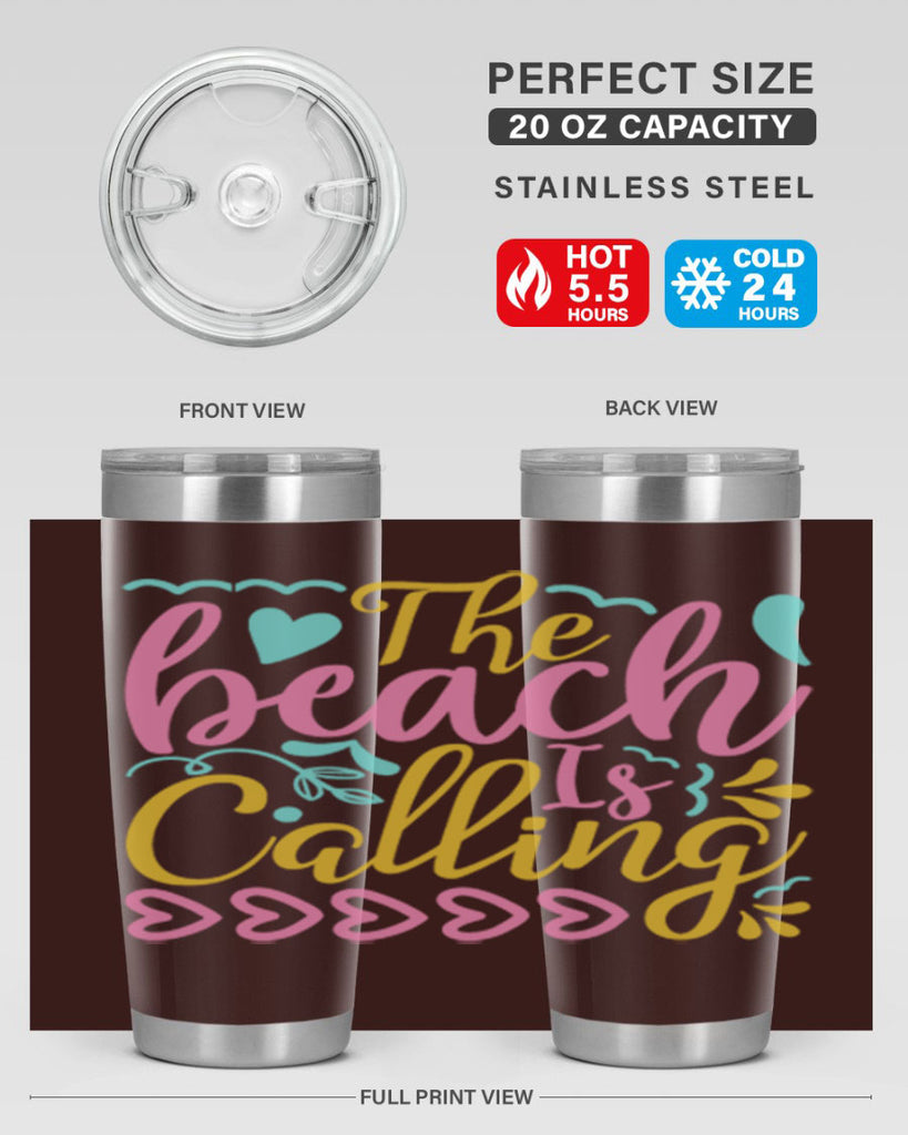 The beach is calling Style 1#- summer- Tumbler