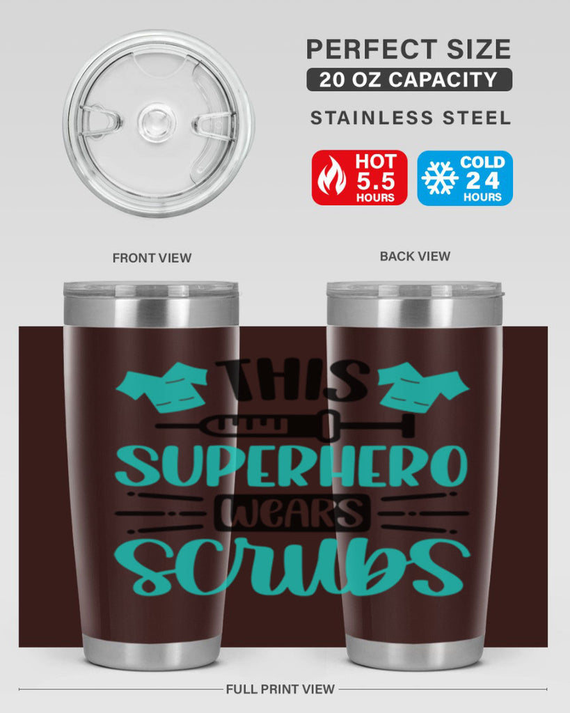 This Superhero Wears Style Style 18#- nurse- tumbler