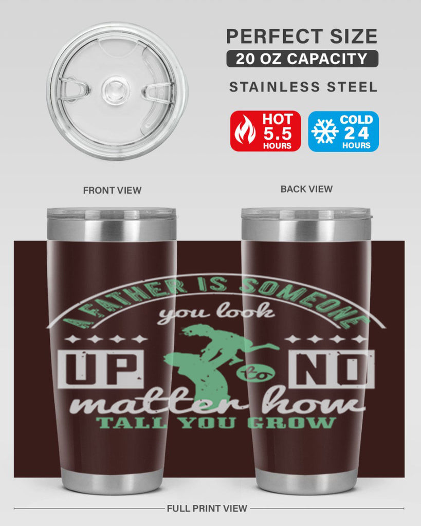 a father is someone 125#- fathers day- Tumbler