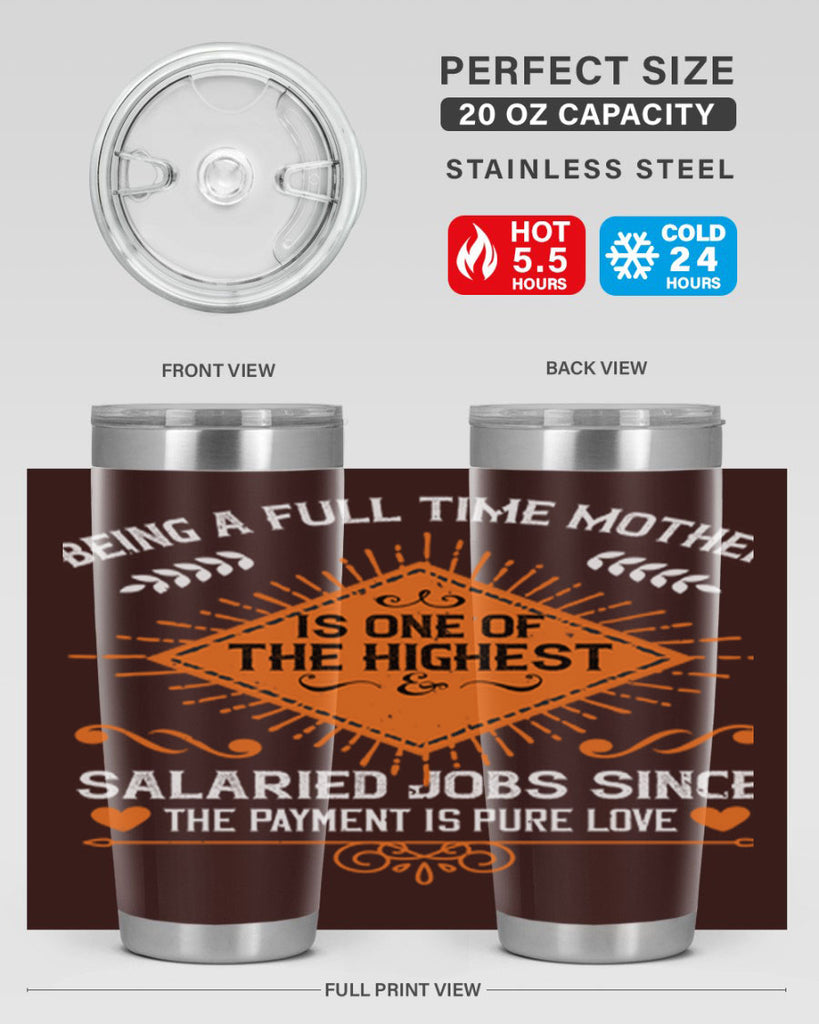 being a fulltime mother is 84#- mothers day- Tumbler