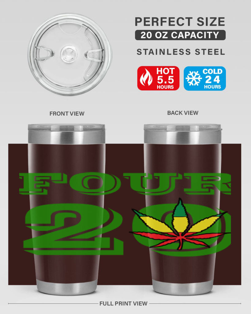 four twenty 87#- marijuana- Tumbler