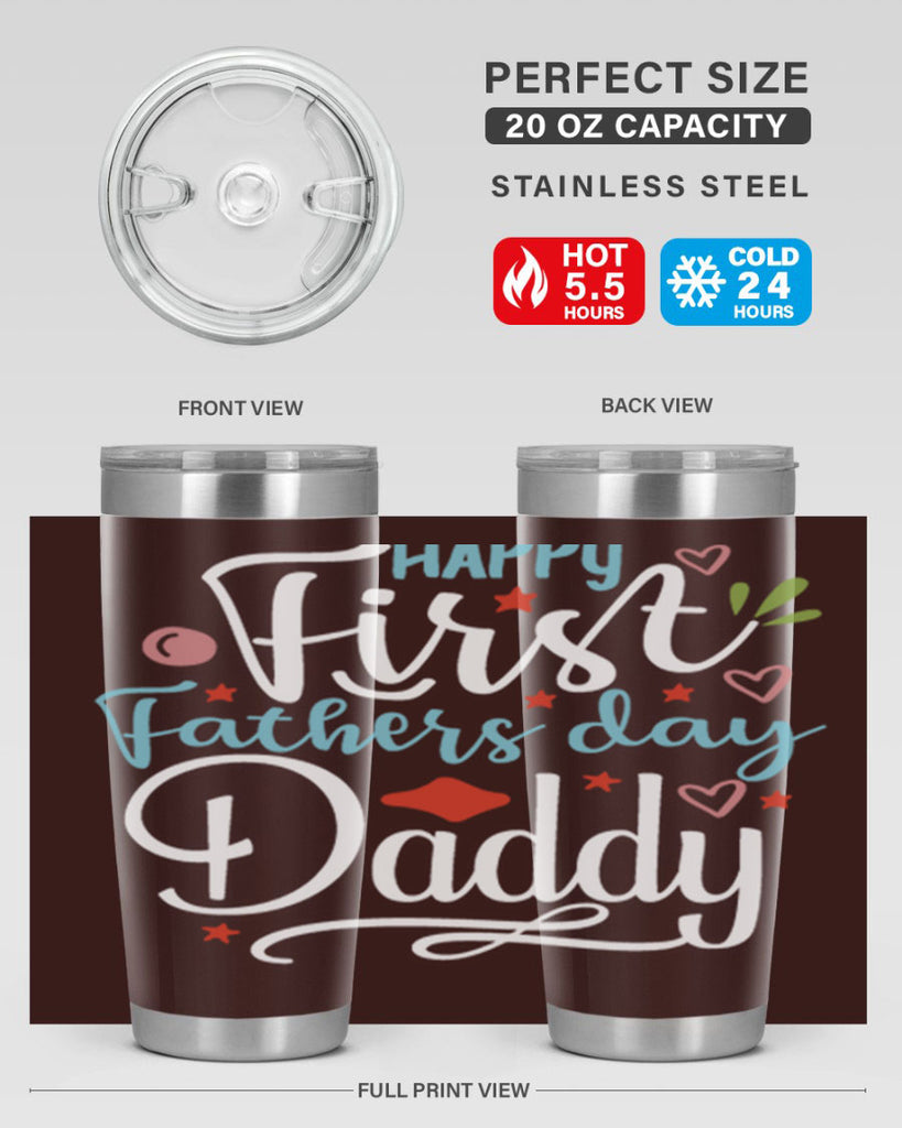 happy first fathers day daddy 89#- fathers day- Tumbler