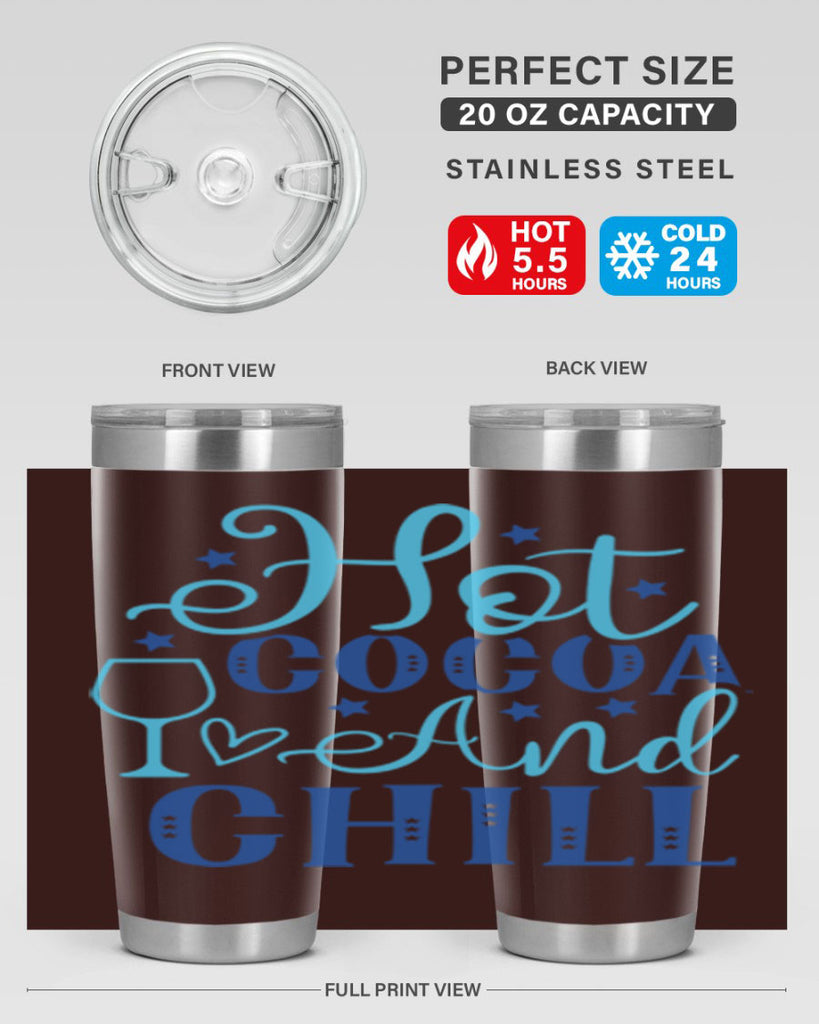 hot cocoa and chill 206#- winter- Tumbler