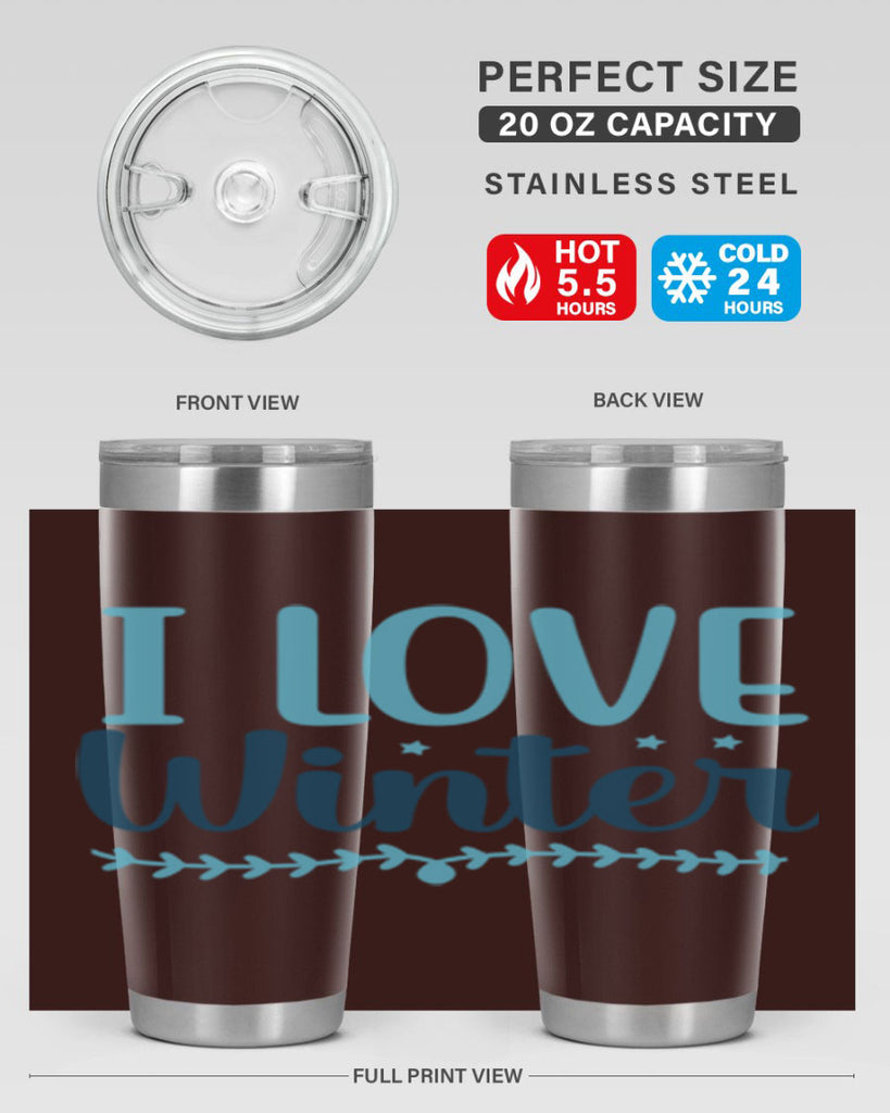 i love winter 226#- winter- Tumbler