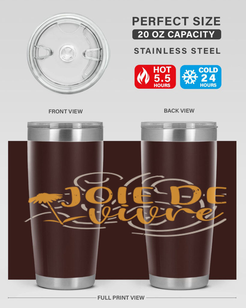 joie de vivre 57#- mardi gras- Tumbler