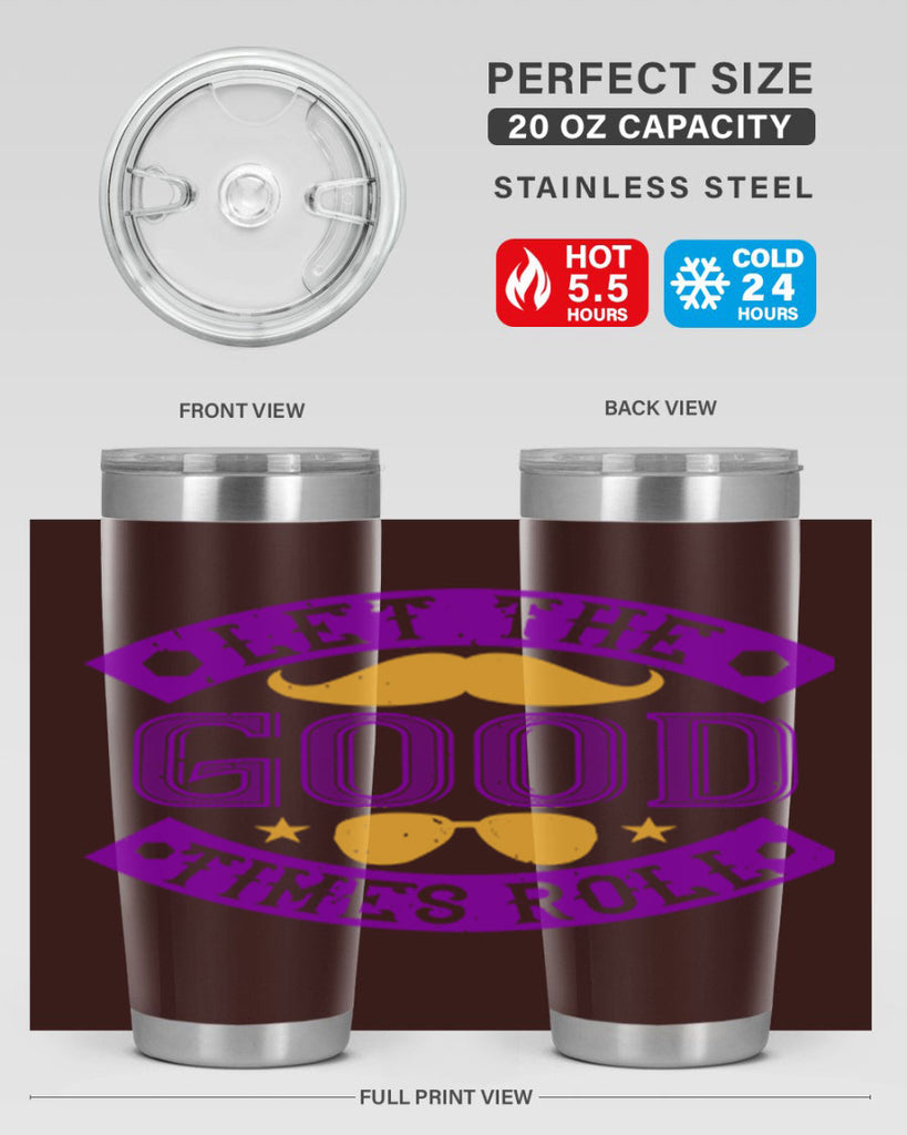 let the good times roll 52#- mardi gras- Tumbler