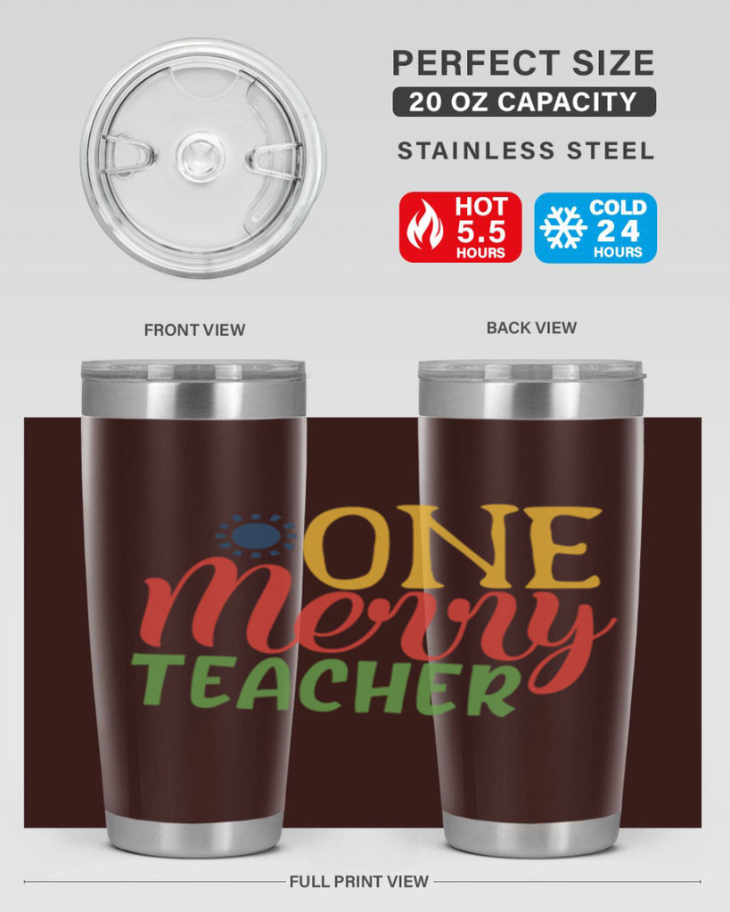one merry teacher Style 162#- teacher- tumbler