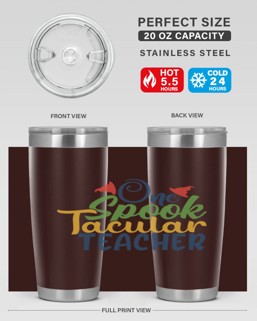 one spook tacular teacher Style 160#- teacher- tumbler
