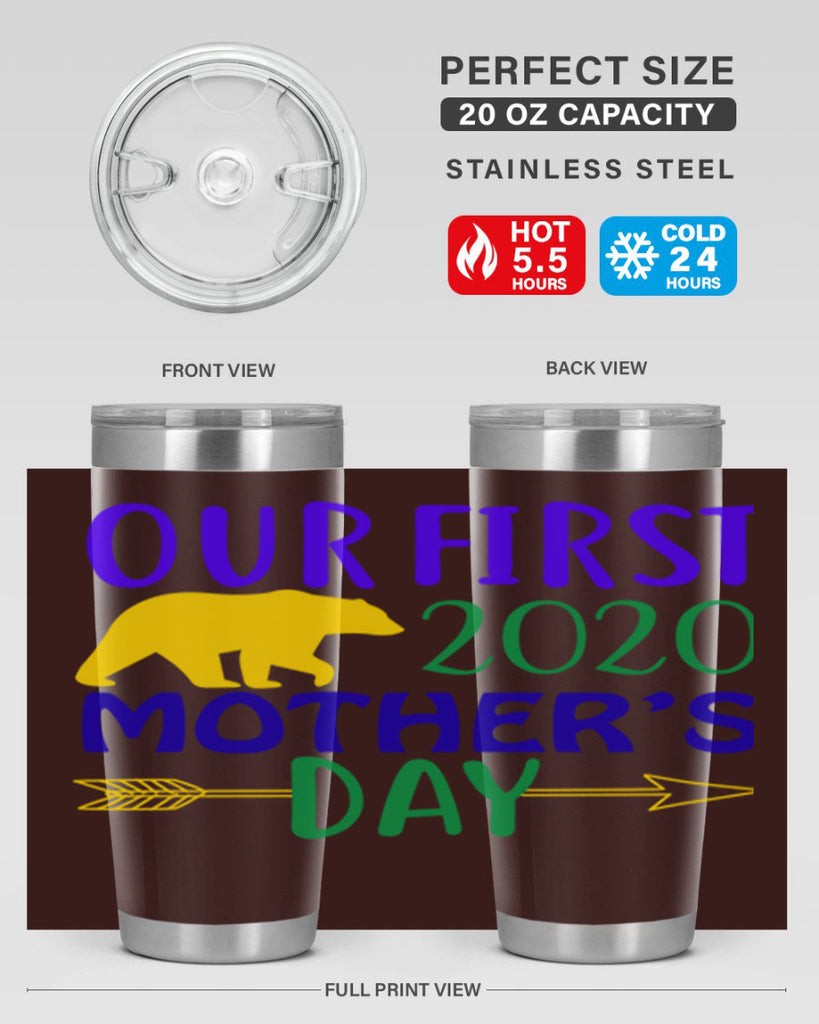 our first mothers day 4#- mardi gras- Tumbler