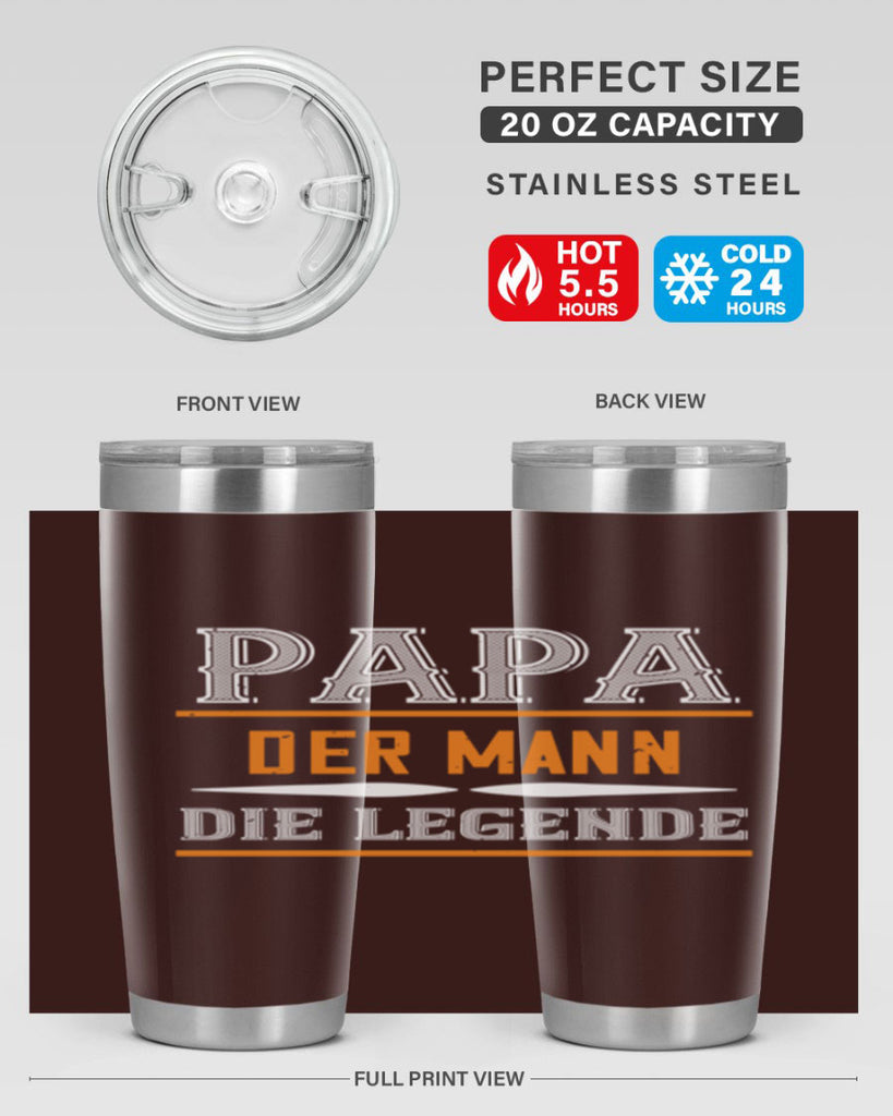 papa der mann die legende 21#- grandpa - papa- Tumbler